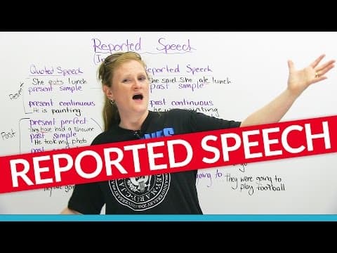 How to Use Reported Speech in English Correctly thumbnail