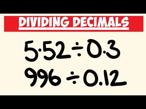 How to Divide Decimals Easily thumbnail