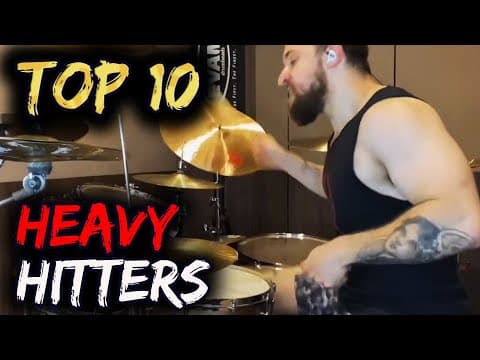 Top 10 HARDEST Hitting Drummers thumbnail