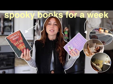 reading spooky *fall* books for a week 🍂🧙🏼‍♀️🤎 thumbnail