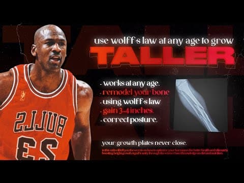 how to GROW taller at ANY AGE using Wolff's Law! thumbnail