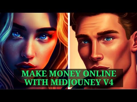 How to Make Money Creating YouTube Thumbnails with Midjourney V4 thumbnail