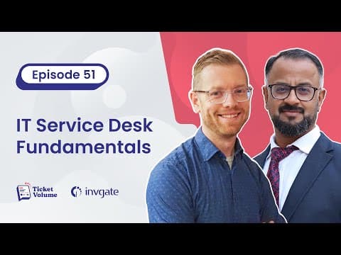 51. IT Service Desk Fundamentals: Culture, a Structure, And Certifications, With Sanjay Nair thumbnail