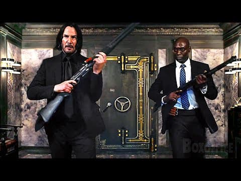 The Continental Mass Shooting | John Wick 3 Benelli Shotguns LEGENDARY Scene 🌀 4K thumbnail