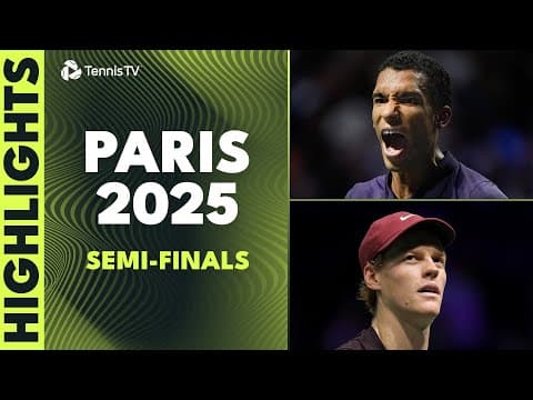 Sinner Faces Zverev; Auger-Aliassime & Bublik Battle | Paris 2025 Semi-Final Highlights thumbnail
