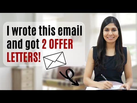 Best format to write research emails 🔥 | For MS, PhD & internships thumbnail