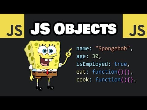 Learn JavaScript OBJECTS in 7 minutes! 🧍 thumbnail