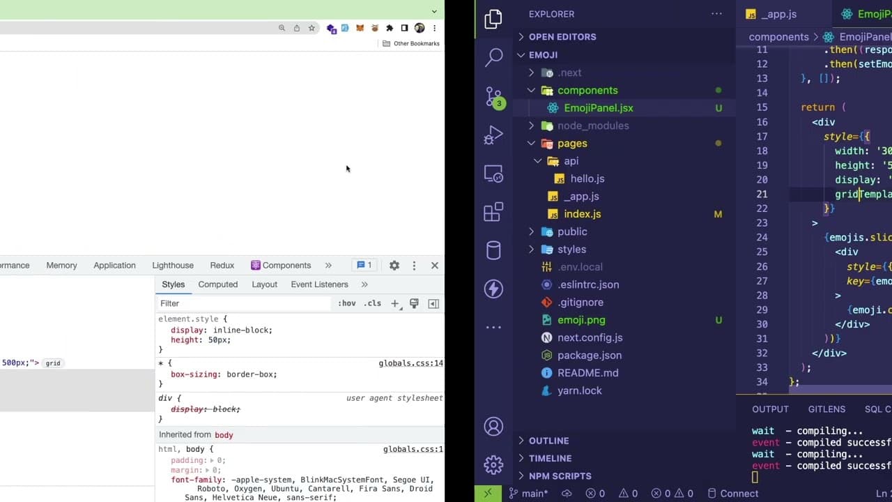 YouTube video player