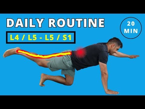 Best exercise routine for disc bulges, disc herniation, and sciatica pain relief thumbnail