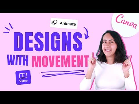 Canva: 4 tricks to ADD MOVEMENT to your designs - Make your designs move! thumbnail