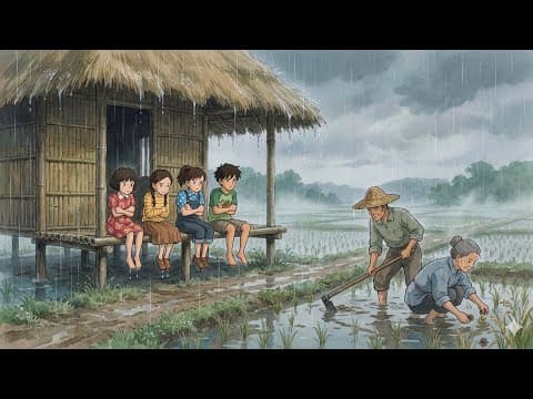 Nostalgia for sleepovers at grandma's house on rainy days⛈👵🏻 Studio Ghibli Style thumbnail