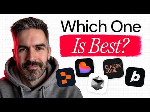 The Best AI App Coding Tools for Every Type of App in 2025 (Mobile, Web Apps, Agents & More) thumbnail