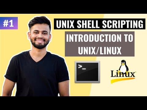 Basics of Unix / Linux | Lecture #1 | Unix Shell Scripting Tutorial thumbnail