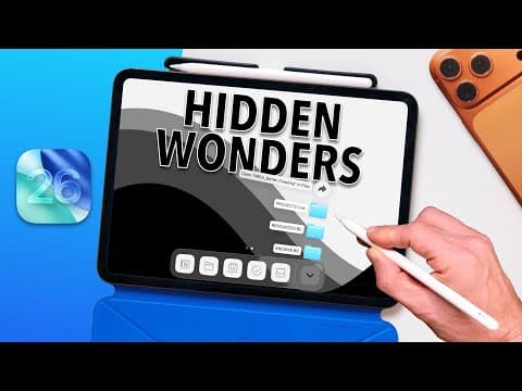 Unlock Your iPad! My Top iPadOS 26 & Apple Pencil Tips thumbnail