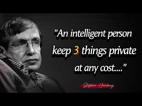 Words of a Genius: Stephen Hawking's Most Powerful Quotes to Spark Your Mind || Quotes Library  thumbnail