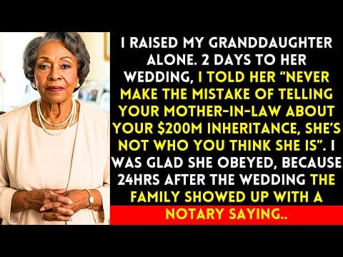 I Told Her "Never Tell Your Mother-in-law About The $200M, 24 Hours After The Wedding They Came With thumbnail