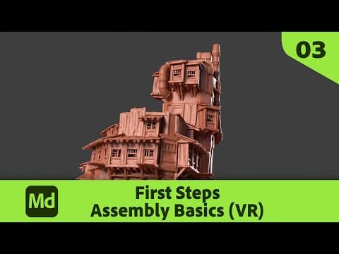 First Steps with Substance 3D Modeler - 03 Assembly (VR Mode) | Adobe Substance 3D thumbnail