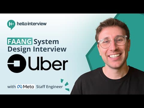 Design Uber w/ a Ex-Meta Staff Engineer: System Design Interview breakdown thumbnail