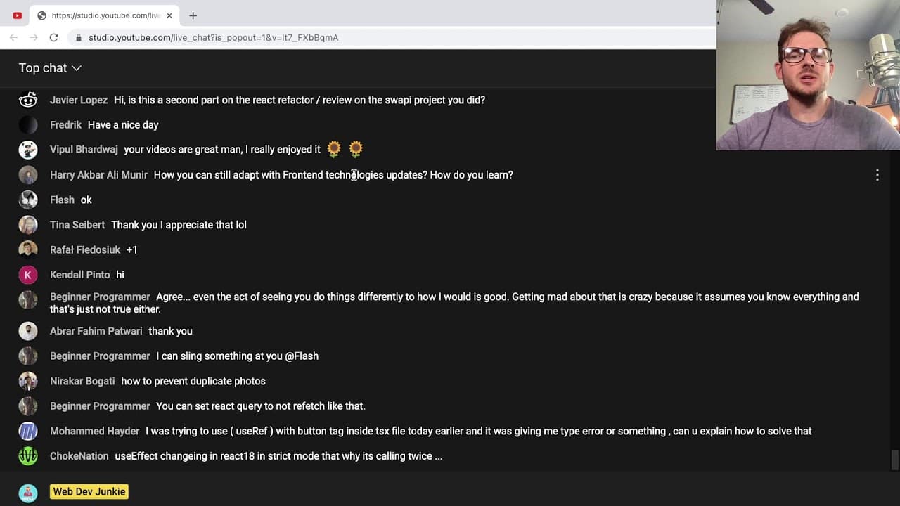 YouTube video player