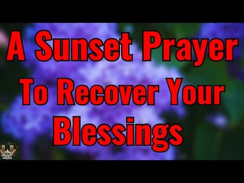 Morning Prayer to Recover Wasted Years | God Will Restore What You Lost  thumbnail