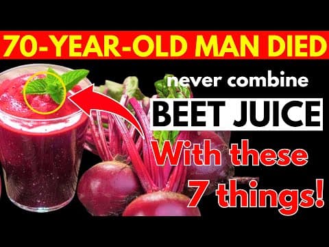 SENIORS: 7 Foods Should NEVER Eat With BEETJUICE – They Can DESTROY Your Health! Senior Health Tips thumbnail