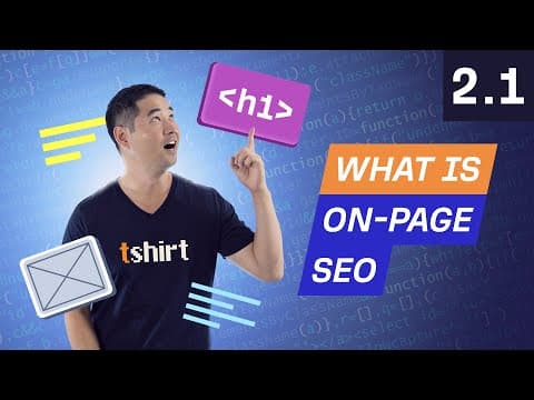What is On-Page SEO - 2.1. SEO Course by Ahrefs thumbnail
