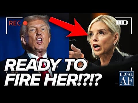 Trump Ready to FIRE BONDI as DOJ FALLS APART thumbnail