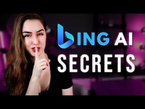 Bing AI Secrets Unlocked: How to Use Bing Chat Like a Pro thumbnail