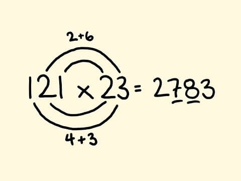 Fast Math Tricks - multiplication of two and three digit numbers. thumbnail