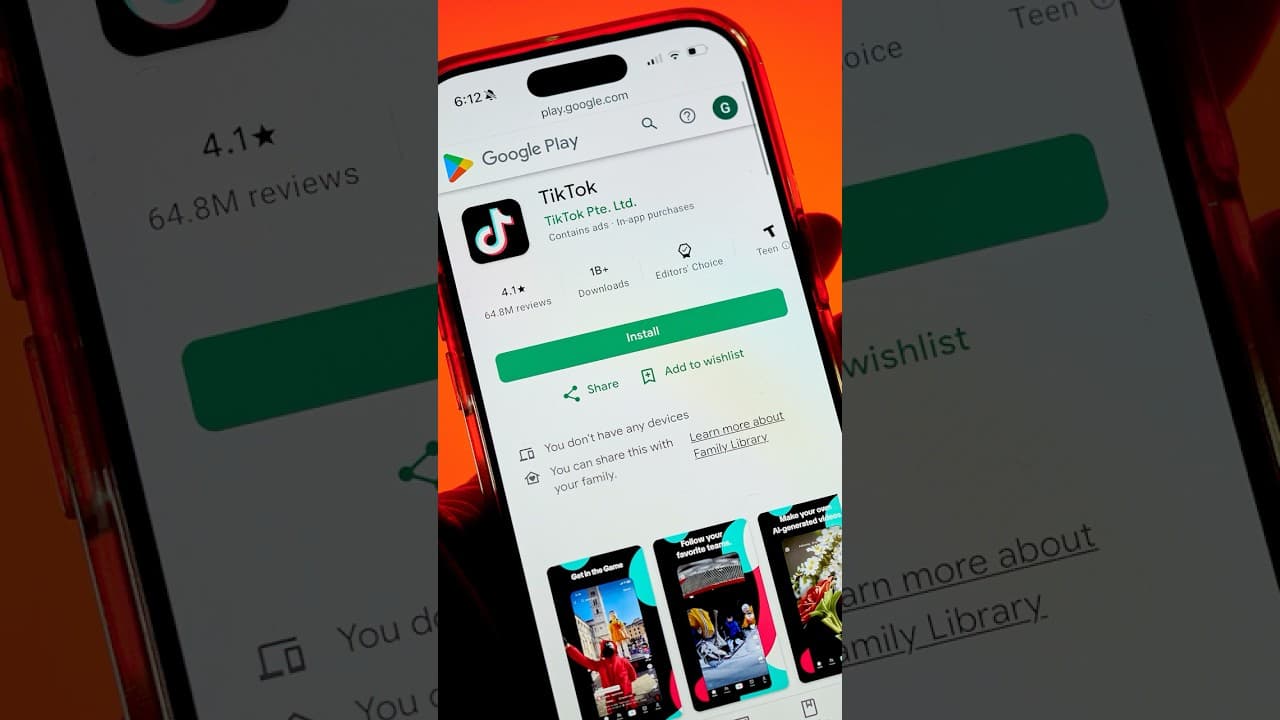 YouTube video player