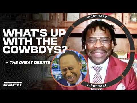 1% PLAYOFF CHANCE?! Stephen A. vs. Michael Irvin’s Dallas Cowboys DEBATE! | First Take thumbnail