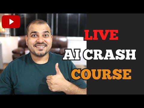 Live AI CRASH COURSE-Most Extensive Series For Data Science, Generative And Agentic AI thumbnail