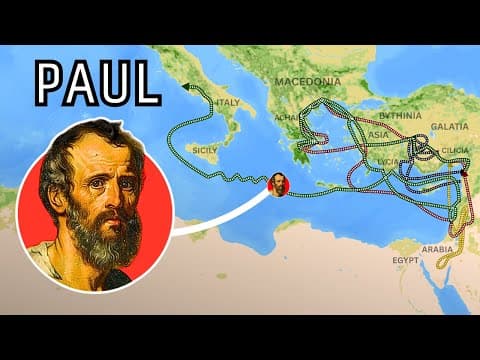 The Entire Life of the Apostle Paul on a Map thumbnail