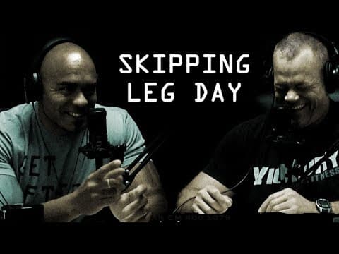 (DELETED SCENE) How Much Can Jocko Lift? Does Echo Do Squats? Skinny Knees. thumbnail