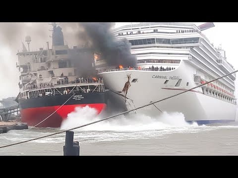 Biggest Ship Collisions and Mistakes Caught on Camera thumbnail