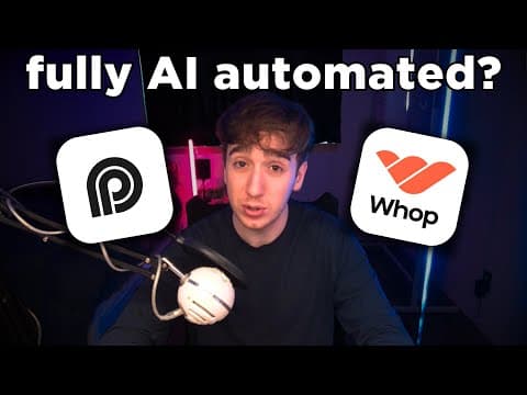 He makes $1600 month with AI whop clipping thumbnail