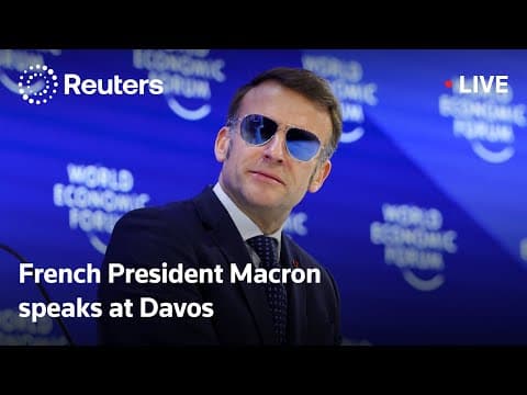 LIVE: French President Emmanuel Macron’s special address at Davos thumbnail
