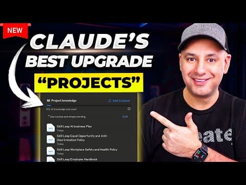 New Claude Upgrade is a Game Changer - Introducing "Claude Projects" thumbnail