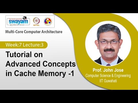 Lec 26: Tutorial on Advanced Concepts in Cache Memory -1 thumbnail