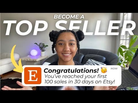 How to Get Your First 100 Sales on Etsy in 30 Days | Step by Step Strategy for Beginners in 2026 thumbnail