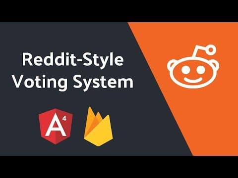 Reddit Inspired Upvoting System with Angular and Firebase NoSQL thumbnail