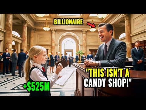 Everyone Laughed When the Maid's Daughter Entered the Bank — Until the Billionaire Saw Her Balance thumbnail