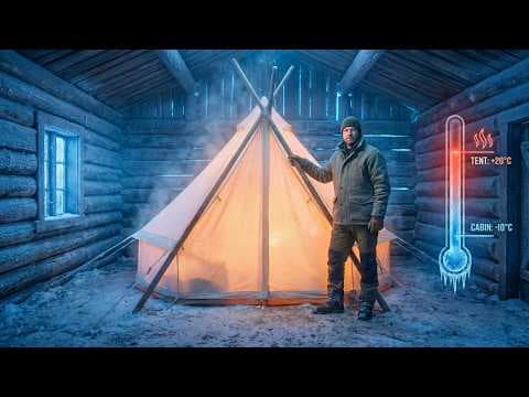 Neighbors Laughed When He Pitched A Tent Inside His Cabin — Until He Saved His Last Cord Of Wood thumbnail