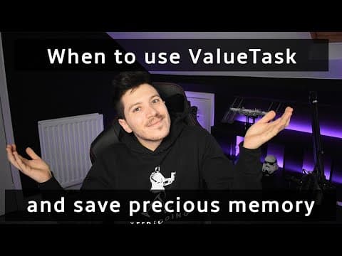 When to use ValueTask instead of Task and save precious memory in C# thumbnail