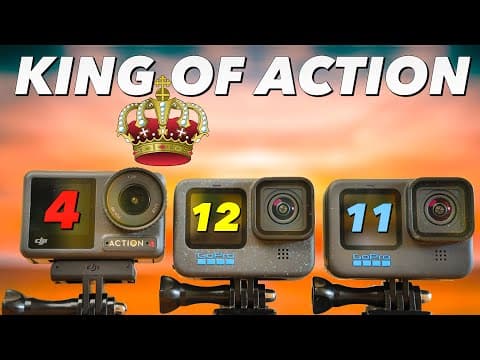 GoPro Hero12 vs DJI Action 4 vs Hero 11: The BEST Action Camera thumbnail
