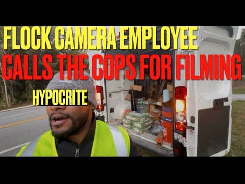 Flock Camera Hypocrite-Calls Cops For Filming thumbnail
