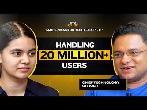 Tech MasterClass with CTOs | Angle One CTO & Shradha Khapra Ma'am thumbnail