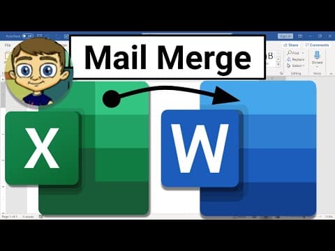Mail Merge from Excel to Microsoft Word thumbnail