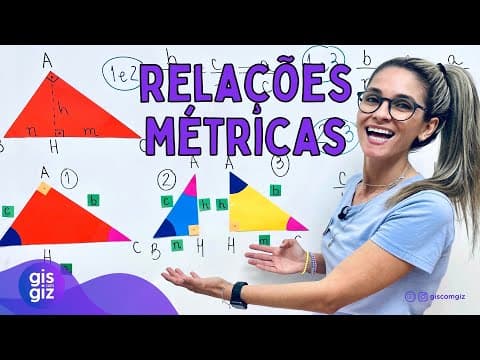 RELAÇÕES MÉTRICAS NO TRIÂNGULO RETÂNGULO \Prof. Gis/ thumbnail
