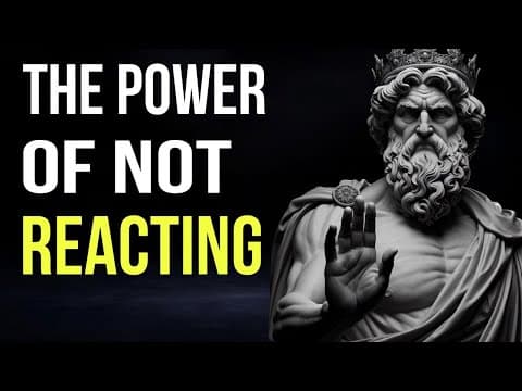 The Power of Not Reacting_How to Control Your Emotions_stoicism thumbnail